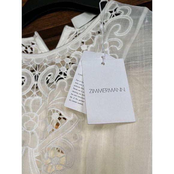 Zimmerman Floral Broderie Dress Size 2 (8) NWT - Picture 4 of 9